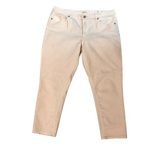 COLDWATER CREEK White Ankle Jeans Size 16